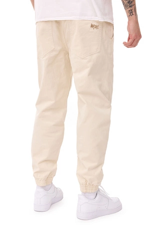 Spodnie jogger jeans Mass Denim Signature 2.0 off white kremowe